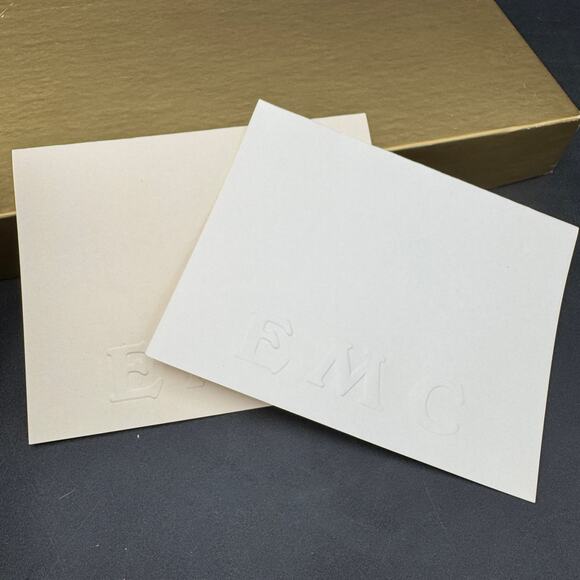 Vintage Monogrammed Notecards Thank You Notes and Envelopes EMC 53 Cards - Picture 2 of 5